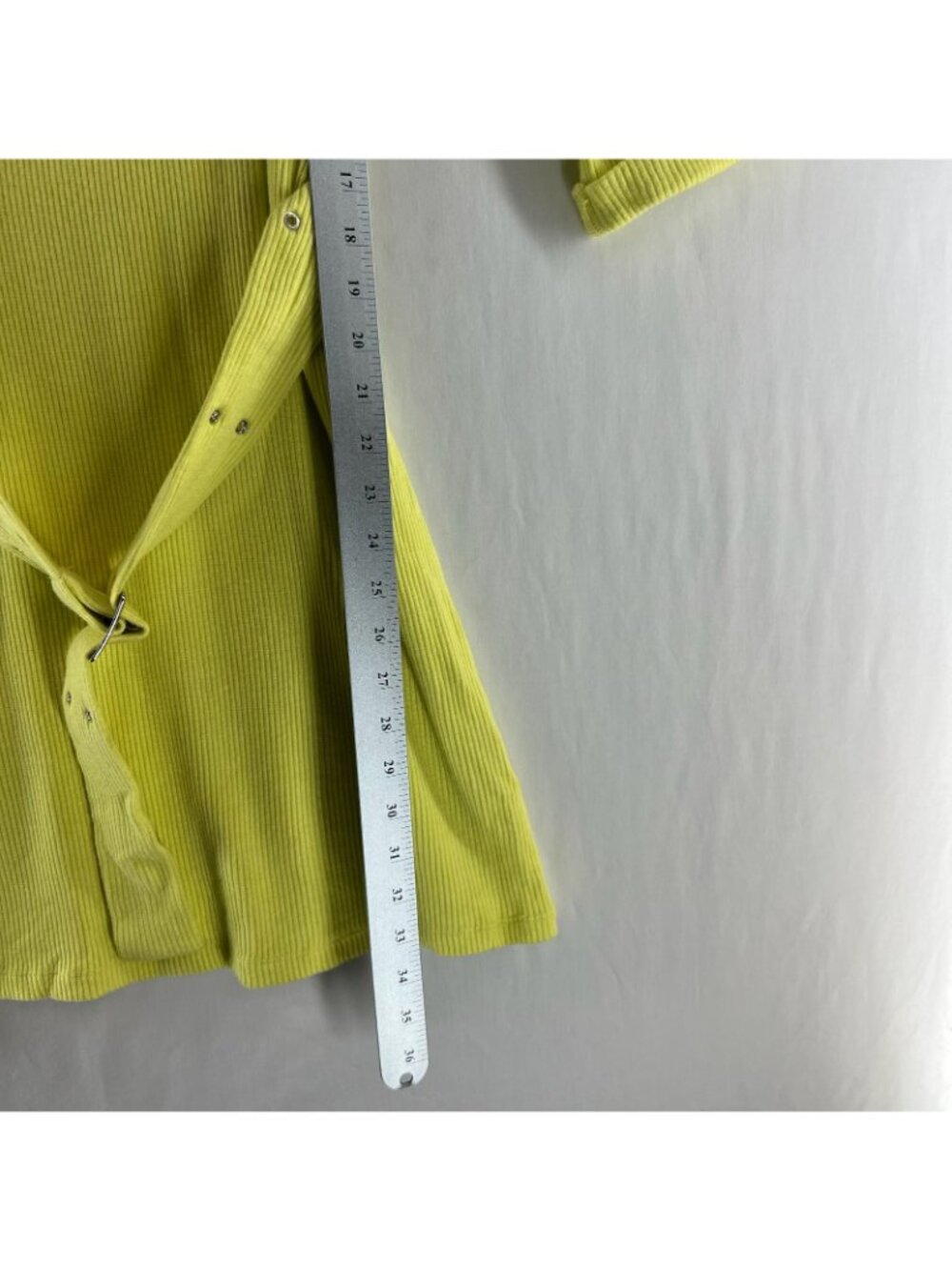 Line & Dot Luna Rib Knit Belted Shift Dress Womens M Pocket Pullover Lime Green - Picture 9 of 12
